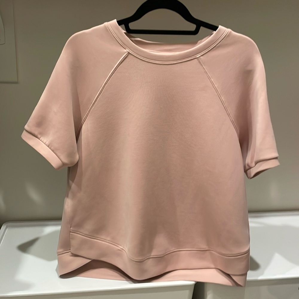 Pink tee sweater